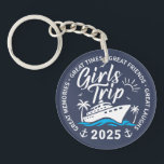 Custom Girls Trip Group Matching Cruise Vacation Schlüsselanhänger<br><div class="desc">Dieser T - Shirt ist die perfekte Uniform für Ihre 2025 Girls Trip Reise,  Bachelorette Bash,  Kreuzfahrt oder Wochenendreise. Dieses Gepäckanhänger eignet sich ideal für Fotos,  Strandspaziergänge,  Weintouren oder einfach nur für ein kleines,  stilvolles Chaos.</div>