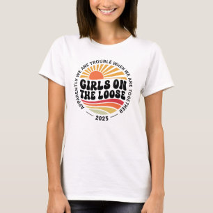Custom Girls Trip Group Matching Summer Vacation T-Shirt