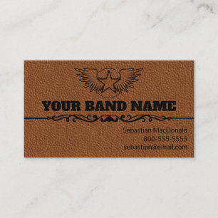 Custom Gitarre Country Western Band Musiker Visitenkarte