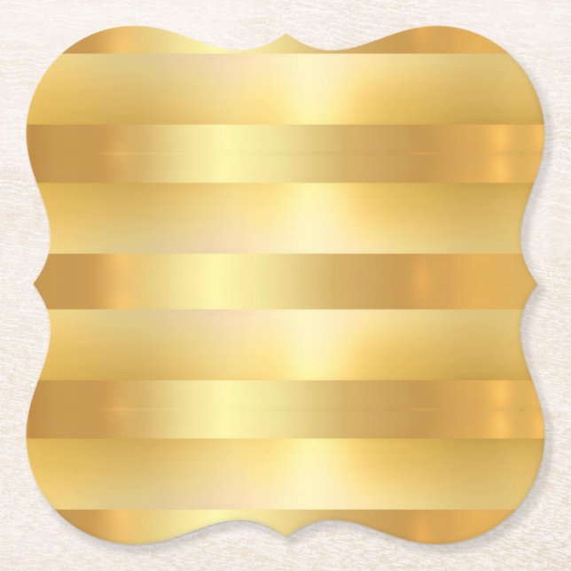 Custom Glamour Imitate Gold Leere Moderne Elegante Untersetzer (Vorderseite)