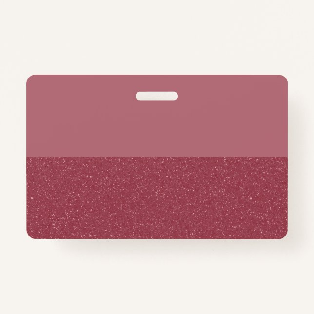 Custom Glitter Badge – Rose Gold Bottom Ausweis (Vorderseite)