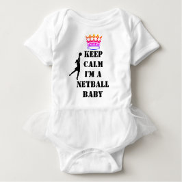 Custom Goal Shooter Behielt Calm Netball Baby T-shirt