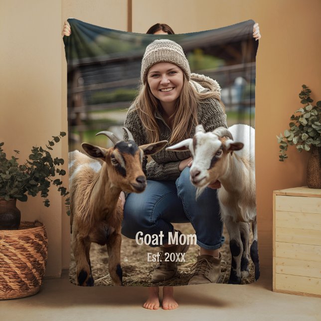Custom Goat Lover Sherpa Blanket Ziege Mama Gesche Sherpadecke (Von Creator hochgeladen)