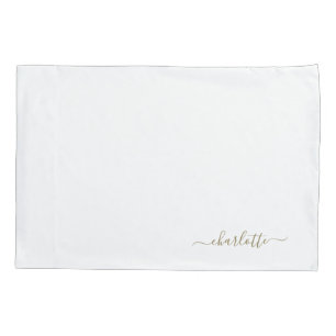 Custom Gold Bed Pillow Kissenbezug