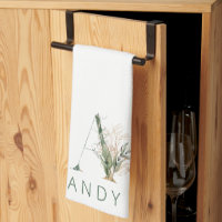 Custom Gold Botanic Eucalyptus Monogram