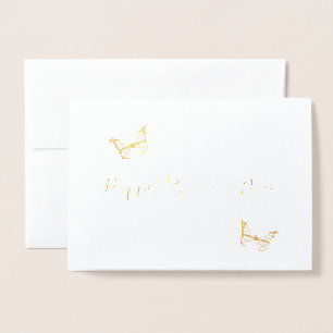 Custom Gold Foil Butterflies glücklichen Muttertag Folienkarte