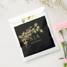 Custom Gold Foil Luxus Botanische Monogram Modern