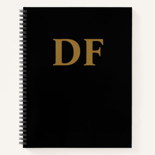Custom Gold Mit Monogramm Notebook Notizbuch