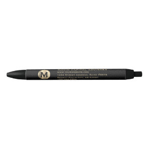 Custom Gold Monogram Business Pen Kugelschreiber