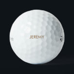 Custom Gold Name Taylor Made Golf Balls Golfball<br><div class="desc">Individuelle Name Golf Balls. Gold-Text. Taylor Made.</div>