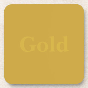 Custom Gold Square Untersetzer Set