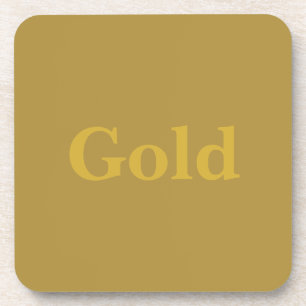 Custom Gold Square Untersetzer Set