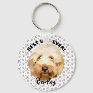 Custom Golden Doodle Schlüsselanhänger personalisi