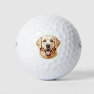 Custom Golden Retriever 'Life is Golden' Docks Golfball