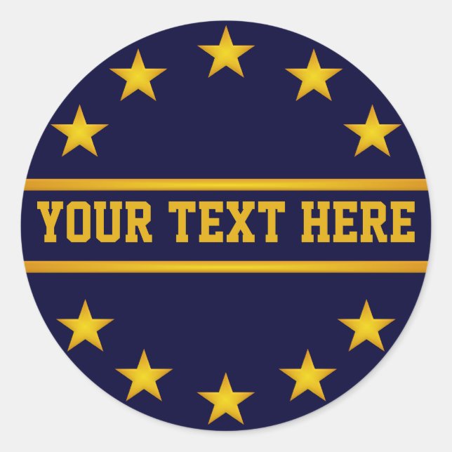 CUSTOM GOLDEN STARS Aufkleber (Vorderseite)