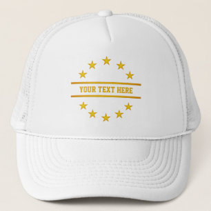 CUSTOM GOLDEN STARS hat - Farbe wählen Truckerkappe
