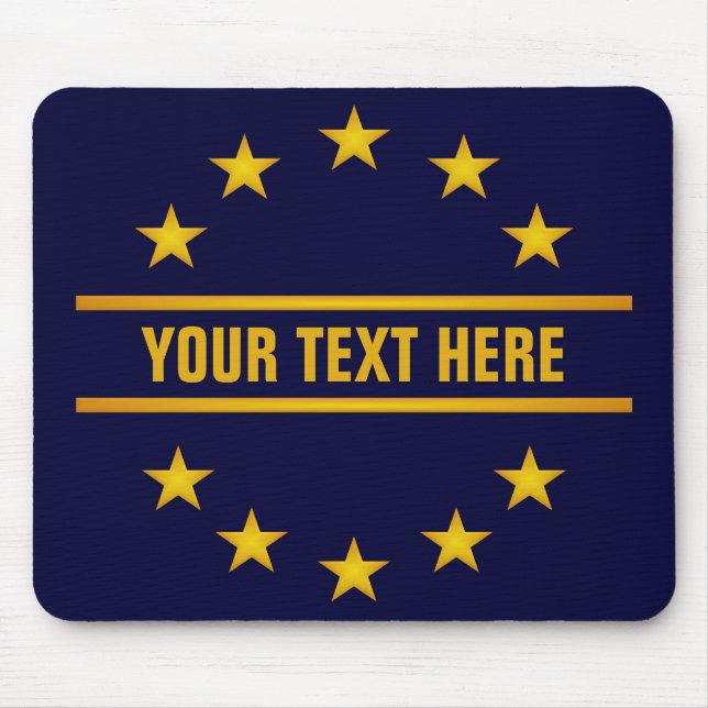 CUSTOM GOLDEN STARS mousepad (Vorne)