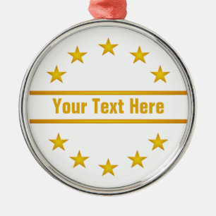 CUSTOM GOLDEN STARS Ziergegend Ornament Aus Metall