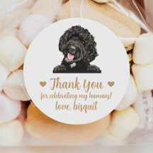Custom Goldendoodle Dog Gastgeschenk Hochzeit Stic