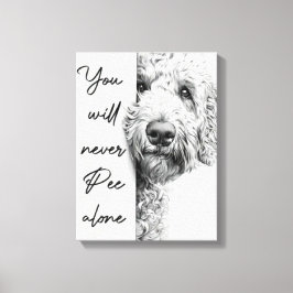 Custom Goldendoodle Leinwand Kunst, Dichtung und M