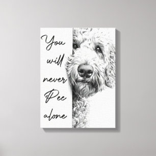 Custom Goldendoodle Leinwand Kunst, Dichtung und M