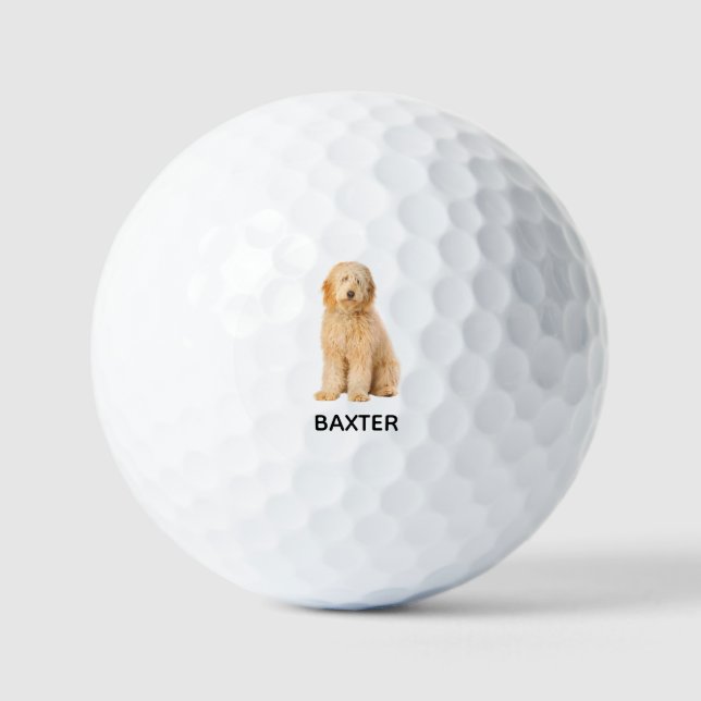 Custom Goldendoodle Photo Golfball (Vorderseite)
