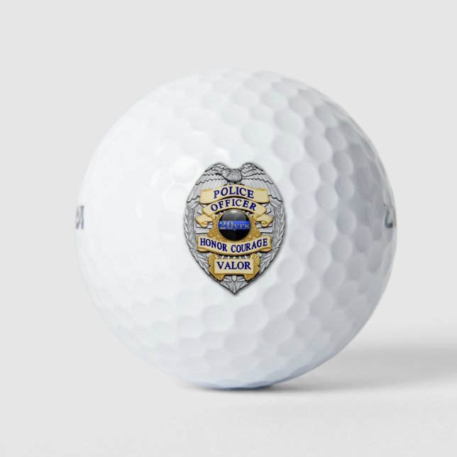 Custom Golf Balls mit Thin Blue Line Golfball (Vorderseite)