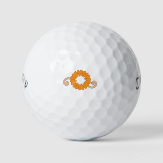 Custom Golf Balls | Personalisierter Name und Foto Golfball (Vorderseite)