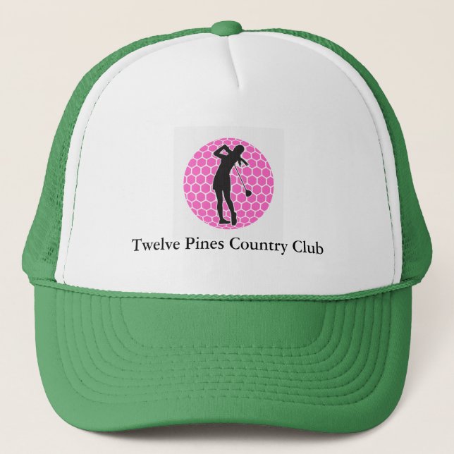 Custom Golf Baseball Hat für Frauen Golfers Truckerkappe (Vorderseite)