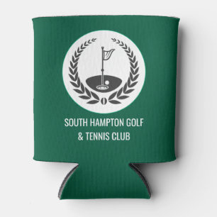 Custom Golf Club Can Cooler mit Award Flag Icon - Dosenkühler