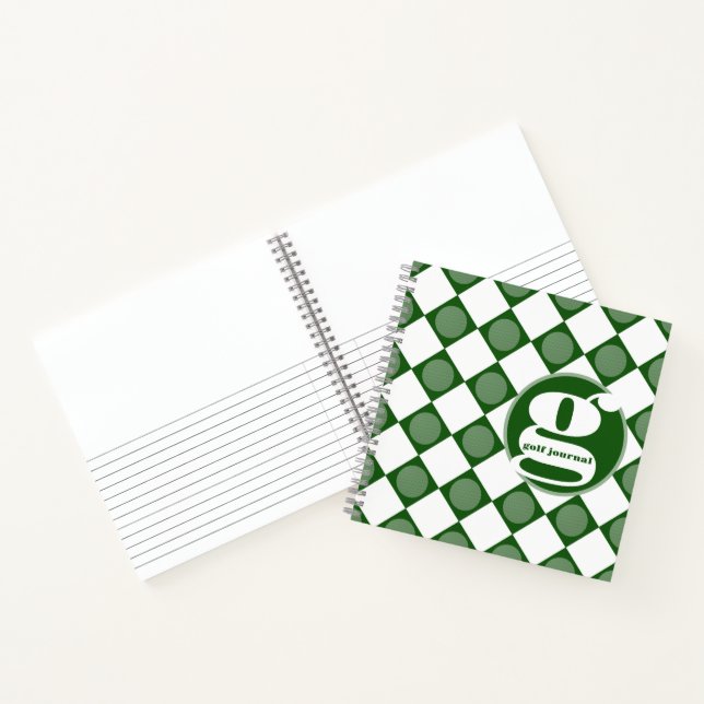 Custom Golf Club Member Notebook / Journal Notizbuch (Innenseite)