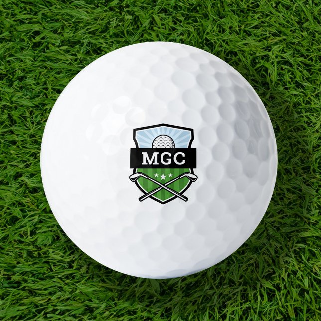 Custom Golf Club Wappen Monogram Golfball (Von Creator hochgeladen)