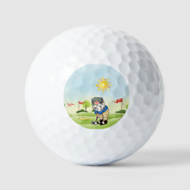 Custom Golf Course Golf Balls mit Gnome Golfer Golfball