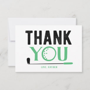 Custom Golf Dankeschön Card Dankeskarte