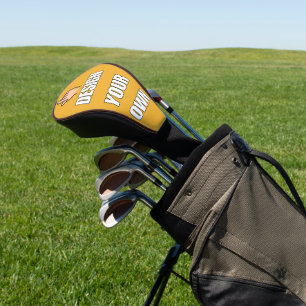 CUSTOM! Golf Driver Head Cover - Brauner Trimm Golf Headcover