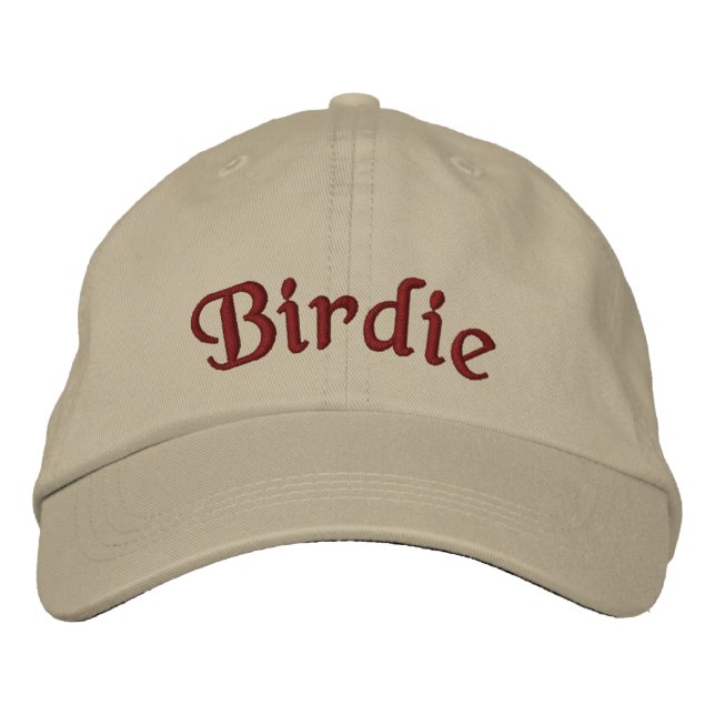 Custom Golf Hat - Personalisiert bestickte Birdie Baseballkappe (Vorderseite)