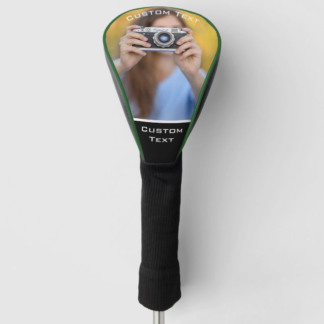 Custom Golf Head Cover - Personalisiertes Foto Ges Golf Headcover (Vorderseite)