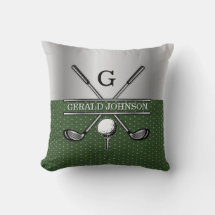 Custom Golf Monogram Design Kissen