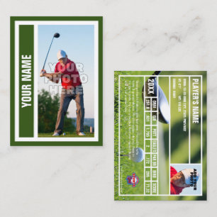 Custom Golf Trading Card - Forrest Green Telefonnummerkarte