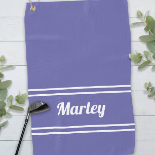 Custom Golfer Sports Name Monogram Niedlich Peri B Golfhandtuch