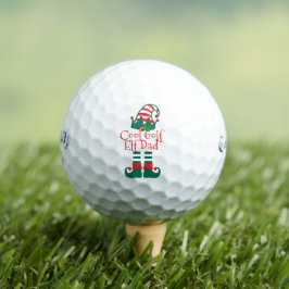 Custom Golfer Vater Elf Personalisierter Weihnacht Golfball