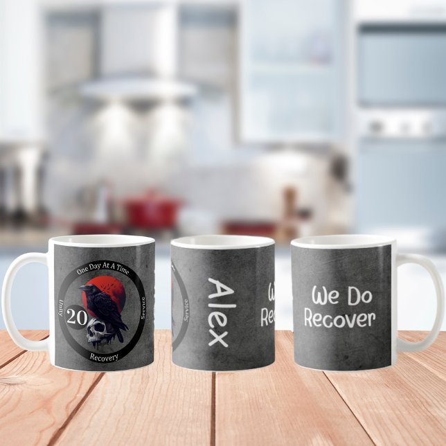 Custom Gothic Raven Erholung Milestone Geschenk Kaffeetasse (Von Creator hochgeladen)