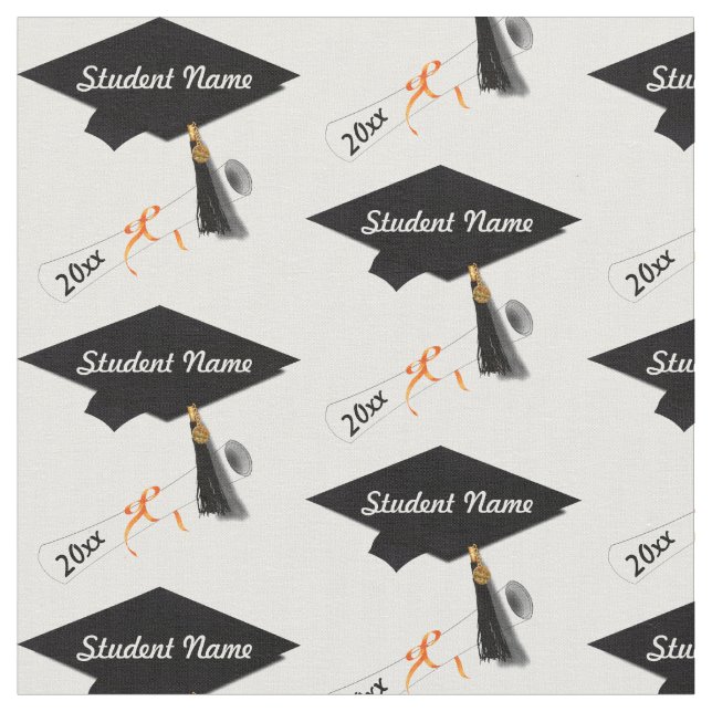 Custom Grad Cap und Diploma Stoff (Nahaufnahme)