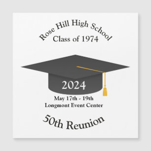 Custom Grad Cap Wiedersehen Rett-the-Date Magnet
