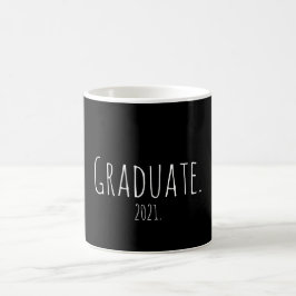 Custom Graduate 2021 Minimal Simple Abschluss  Kaffeetasse