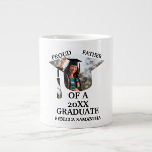 Custom Graduation Cap tassel Foto stolzer Vater Jumbo-Tasse