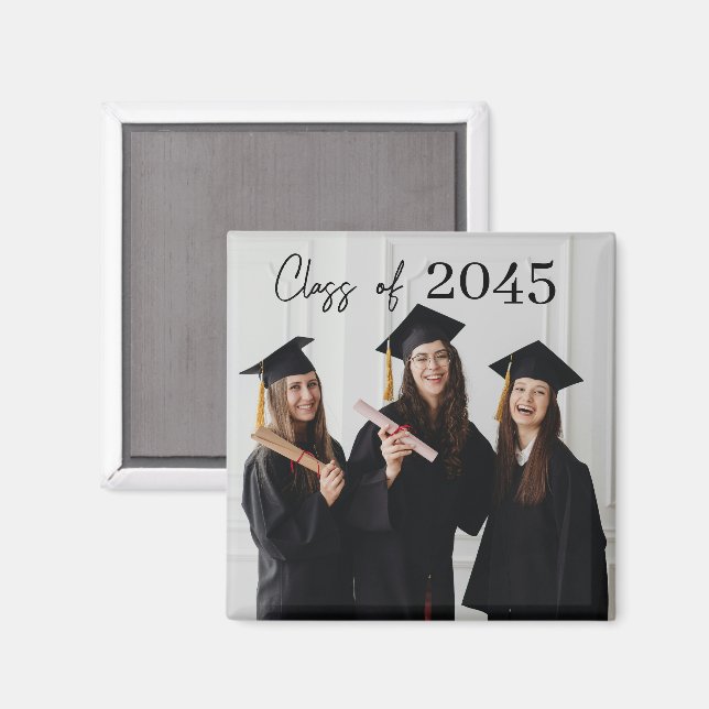 Custom Graduation Farewell Gift Photo Magnet (Vorderseite/Rückseite)