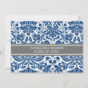 Custom Graduation Party Einladung Blue Gray