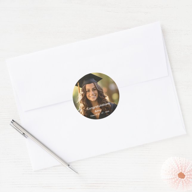 Custom Graduation Photo Stickers - Class of 2026 (Umschlag)