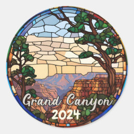 Custom Grand Canyon Runder Aufkleber